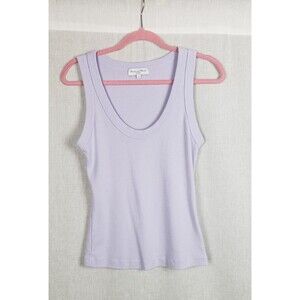 Michael Stars Tank Top M Purple 100% Cotton‎ Casual Summer Vacation Beach Resort
